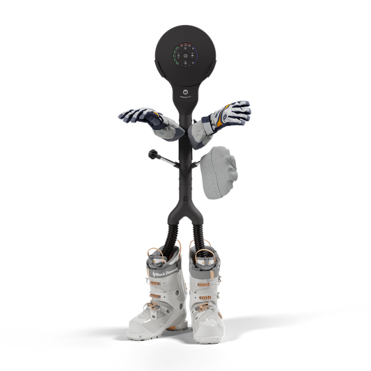 Hedgehog Dryer Buddy with gloves, hat and boots drying